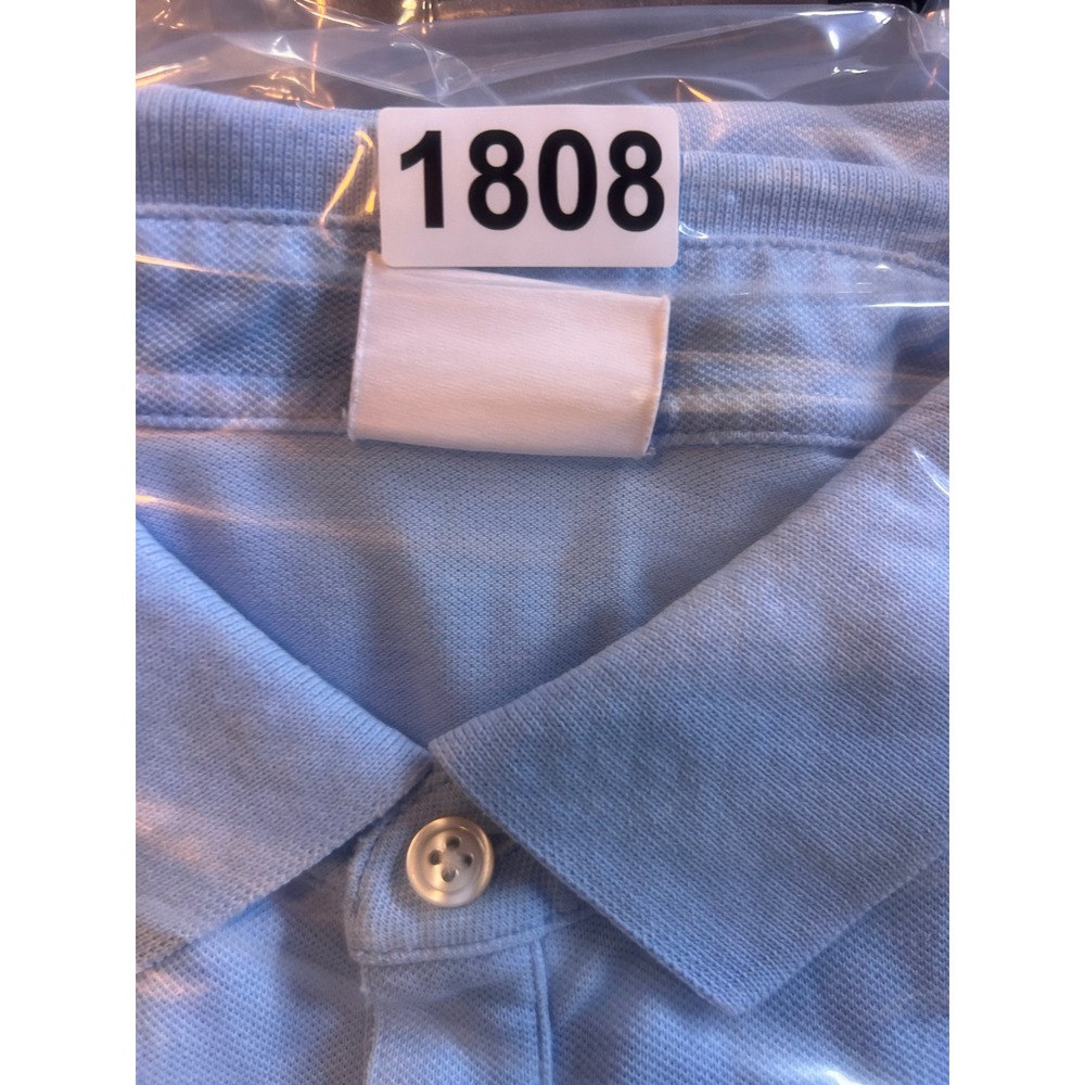 Charles Tyrwhitt Mens Medium Light Blue Pique Cotton Short Sleeve Polo Shirt - Picture 7 of 7